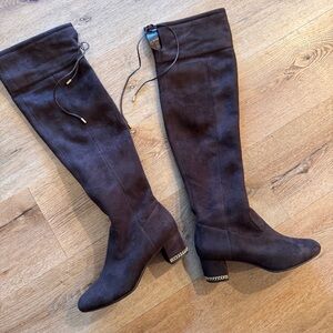 Michael Kors Brown Over-the-Knee Boot Suede Dark Brown Sz 8
